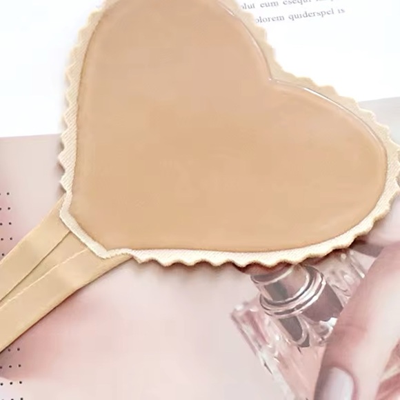 Wine Lace Heart Strapless Panties Say goodbye to straps! - Picture 4 of 9